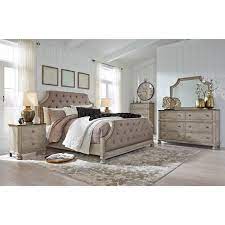 Madeline california king upholstered panel bed. Bedroom Sets Falkhurst B467 6 Pc King Upholstered Panel Bedroom Set At R R Discount Furniture