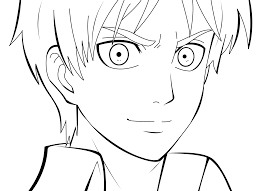 Attack on titan coloring pages. Titan Eren Jaeger Printable Attack On Titan Coloring Pages Novocom Top