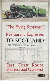 Poster Lner The Flying Scotsman And Other Posters Flying Scotsman Train Posters Posters Uk