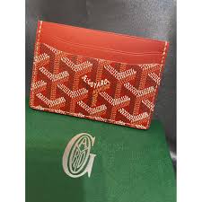 Show the dartmouth big green your support by grabbing this business the accuweather shop is bringing you great deals on lots of jardine women's wallets including dartmouth big green silver business card holder. Saint Sulpice Leather Card Wallet Goyard Red In Leather 16403520