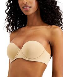All over me lace bandeau bralette + more colors. Calvin Klein Women S Naked Glamour Strapless Push Up Bra Reviews All Bras Women Macy S