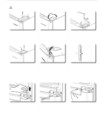 Removing the display panel on a samsung french door refrigerator does not require disassembly of the door. Samsung Rb194ab Rb196ab Rb1ab Rb214ab Rb216ab Removal Of The Freezer Door Swing Type Rb214 Rb194 Removal Of The Fridge Door