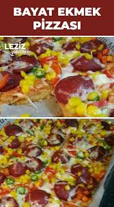 Bayat Ekmek Pizzasi Pazar Kahvaltisina Leziz Yemeklerim Yemek Tarifi Leziz Yemek Yemek Yemek Tarifleri