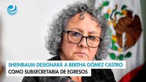 Sheinbaum designará a Bertha Gómez Castro como subsecretaria de Egresos