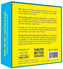 The entertaining experts at hgtv.com share tips for hosting a trivia night, including easy food and drink recipes. Amazon Com Hygge Games Things They Don T Teach You In School Juego De Trivia Herramientas Y Mejoras Del Hogar