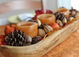 Fall Decorating With Baskets Dough Bowls And Trays Dough Bowl Centerpiece Wooden Bowls Decor Centerpiece Bowl