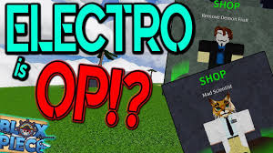 New How To Get Electro Devilfruit Remover Blox Piece Roblox Electro Showcase Youtube