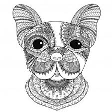 Train motor skills imagination, and patience of children, develop motor skills, train concentration, train children to know the color, train children to choose a color combination and. Dogs Coloring Pages For Adults
