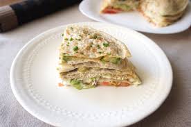 Vegan Savory Crepe Cake Vegamecum Panqueques Salados Recetas Veganas Torre De Panqueques