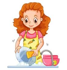 You go into a friend's kitchen to help clean up after a lovely meal. Wash Dishes Cartoon Vector Images Over 1 100