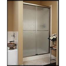 Basco Infinity Sliding Shower Door 4500 Cus Hm Qp 65 1 2 Xcustom Heirloom Glass Antique Pewter Glas Stylish Bathroom Custom Shower Doors Basco Shower Doors