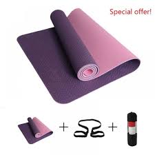 6mm Non Slip Tpe Yoga Mat Gym Mats Gymnastics Camp Yoga Mat