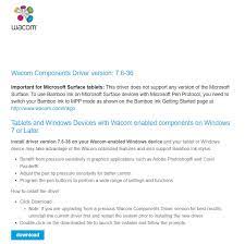 A Supported Tablet Was Not Found On The System Wacom Error Message On The Surface Pro