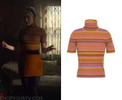 Chilling Adventures Of Sabrina Season 2 Episode 1 Sabrina S Striped Turtleneck Shop Your Tv Sabrina Spellman Style Sabrina Spellman Outfit Sabrina Spellman
