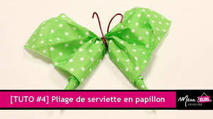 Tuto De Pliage De Serviette En Forme De Papillon Projekter