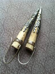 Deer necklace silver rhinestone antler horn nwt. Antler Earrings Silver Earrings Rustic Jewelry Real Deer Antler Dangle Earrings Daniellerosebean Tribal Fusion Horn Earrings Drop Earrings