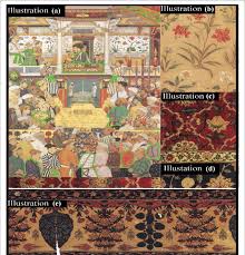 Floral prints are believed to have originated in the east. A Assembly Of People In Mughal Court Wearing Floral Pattern Dresses Download Scientific Diagram