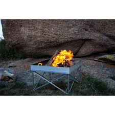 The outland camping fire pit also comes with a cover. Fireside Portable Popup Fire Pit Bcf
