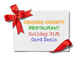 Our special promotions and events turn any holiday or night out into a memory in the making. Oc Restaurant Holiday Gift Card Deals Eat Drink Oc