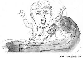 Here, we have free and downloadable coloring pages of president trump. Donald Trump Face 4 Coloring Pages Printable