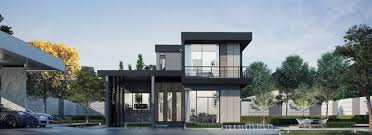 From the street, they are dramatic to behold. Modern Style Box Shape House