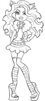 Pictures Clawdeen Wolf Monster High Coloring Pages Coloring Pages Cartoon Coloring Pages Cool Coloring Pages