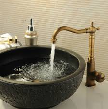 classic antique brass kitchen faucet