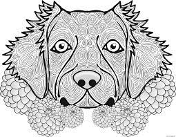 Mandala chats mandala chevaux mandala chiens mandala écureuils mandala éléphants mandala vaches. Coloriage Adulte Chien Dog Animal Dessin Adulte Animaux A Imprimer