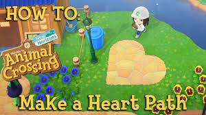 How To Make Heart Paths Animal Crossing New Horizons Youtube Animal Crossing Animal Crossing New Horizons Heart Animal Crossing New Horizons