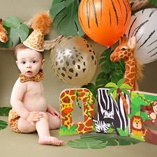 Airplanes for the letter k? Safari One Letter Sign Jungle Animals First Birthday Decorations Paper Mache Letters Cake Smash Props Freestanding Decorative Letter Set For Jungle Safari Boy Birthday Party Supplies Buy Online In India At Desertcart