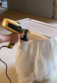 How To Paint Cabinets With A Sprayer Spray Kitchen Cabinets Painting Kitchen Cabinets Using A Paint Sprayer