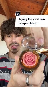 Trying the Rose Shaped Blush at Target