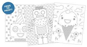 Download Printable Robot Coloring Pages Design Eat Repeat