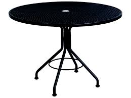 Maybe you would like to learn more about one of these? Woodard Wrought Iron Mesh 42 Wide Round Dining Table With Umbrella Hole Wr280136