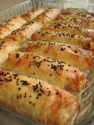 Turkish Long Borek With Ground Beef Kiymali Kol Boregi In 2020 Food Turkish Recipes Cuisine Recipes