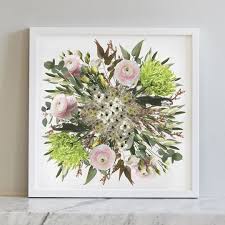 Wedding bouquet and flower preservation. Flowers Foliage Prints Bespoke Botanic Artwork Of Wedding Bouquets