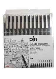 Selling Uni Pin Fineliner Drawing Pen Set Of 12 At Wholesale Price Stationery Pens Refills Zilingo Trade Philippines B2b Marketplace