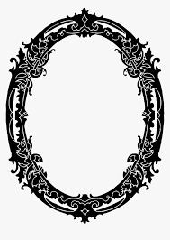 Baroque intricate ornament line art. Mirror Black Mirror Vintage Retro Design Victorian Silhouette Frame Hd Png Download Transparent Png Image Pngitem