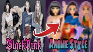 How you like that artist : Blackpink Anime Style Speed Drawing Youtube