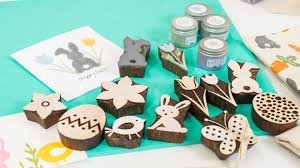 Block Printing to make cards with Tess Grace