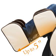 Amazon Com Real Relax 2020 Massage Chair Full Body Zero Gravity Shiatsu Recliner With Bluetooth And Led Light Brown And Khaki Furniture Decor