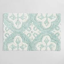 Sea Glass Aqua Tile Tufted Bath Mat V1 Aqua Tiles Aqua Bath Mat Aqua Bathroom