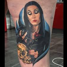 Printed on premium matte paper. Or Anjelica Huston Addams Family Tattoo Morticia Addams Family Tattoos