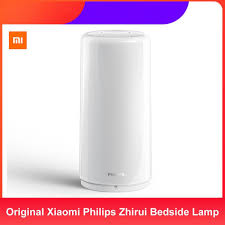 Original Xiaomi Philips Zhirui Bedside Lamp Dimmable Table Desk Lamp Home Atmosphere Lighting App Wifi Control Smart Nig Light App Bedside Lamp Led Night Light