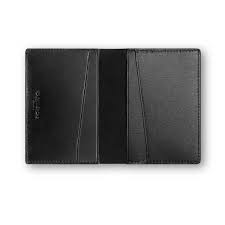 The holder is available with an optional belt loop or belt clip. Caran D Ache Haute Maroquinerie Black Leather Business Card Holder