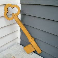 Large Skeleton Key Wooden Oversized Sign Large Decor Vintage Etsy Key Wall Decor Large Decor Wooden Signs