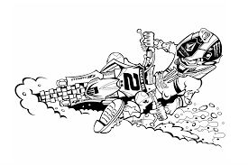 There are dirt bike coloring sheets that provide companies like honda, ktm, honda, yamaha, and more. Downloadable Motocross Coloring Pages For Kids Racer X