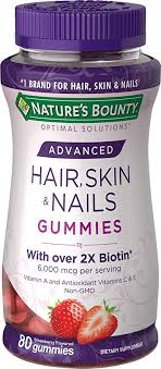 Nature's bounty extra strength hair, skin, and nails is a great option if you're looking for a multivitamin that's also formulated to support healthy hair, skin, and nails. Amazon Com Nature S Bounty Optimal Solutions Advanced Hair Skin Nails Gummies Strawberry Pack Of 1 80 Count Everything Else
