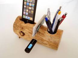 Card Holder Pen Holder Iphone Dock Extra Usb Port Etsy Pen Holders Wooden Docking Station Wood Projects