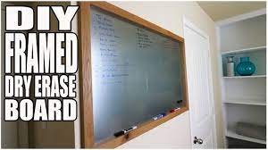 Diy Framed Sheet Metal Dry Erase Marker Board Youtube Diy Dry Erase Board Marker Board Dry Erase